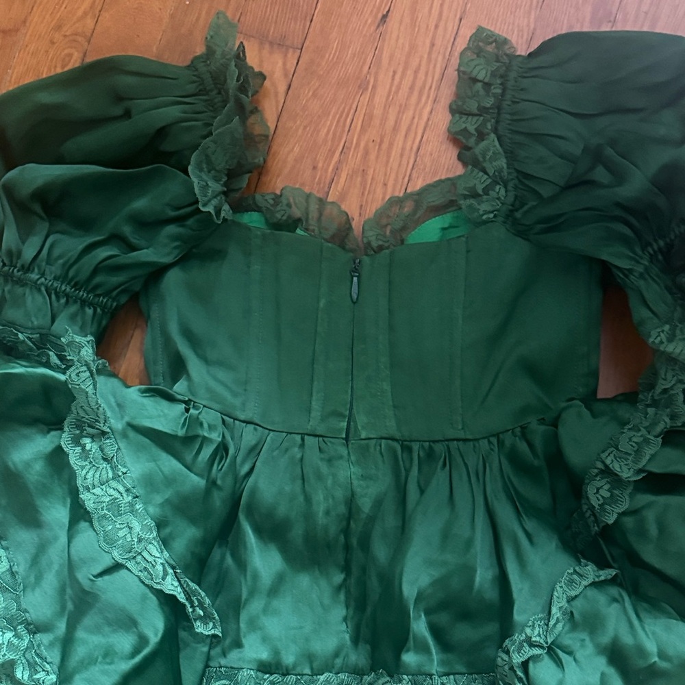 Selkie Cecile Dress in Pine - Picture 6 of 8